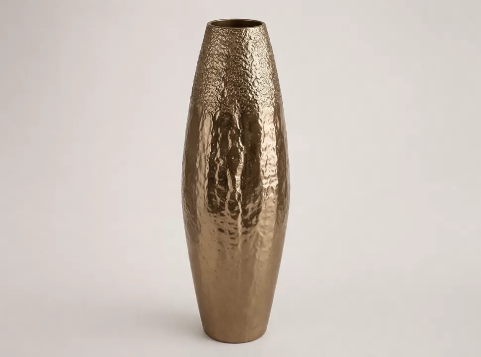 Jarron de piso dorado