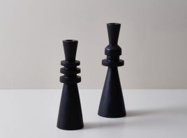 PORTAVELA TOLEDO DE MADERA SET X2 