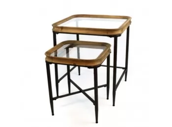 Set mesas nido Wood