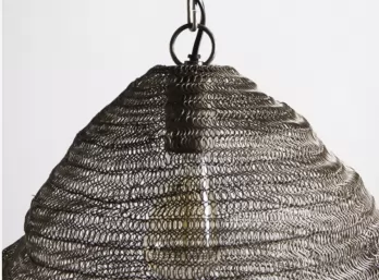 LAMPARA COLGANTE MADHUR SILVER ANTIQUE 