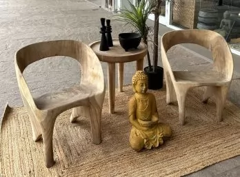 Set x 2 sillas teca