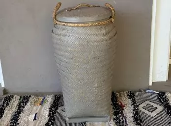 Canasto Rattan con tapa
