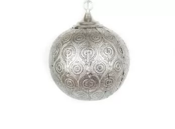 LAMPARA COLGANTE MARRUECOS PLATA