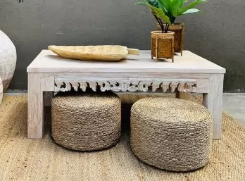 Mesa India hojas