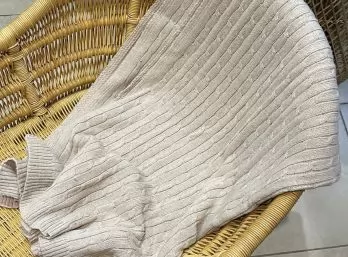 Manta / Pie de cama natural