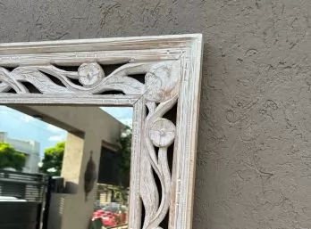 ESPEJO teca tallado