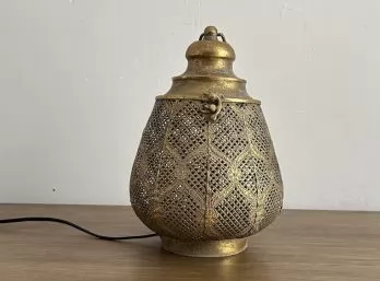 LAMPARA DE MESA MARRUECOS N°44 ORO