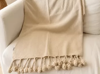 Manta pompón 